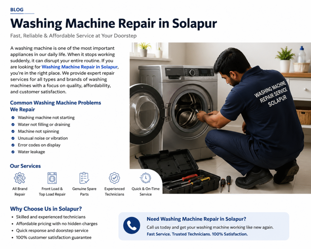 Washing Machine Repair in Solapur